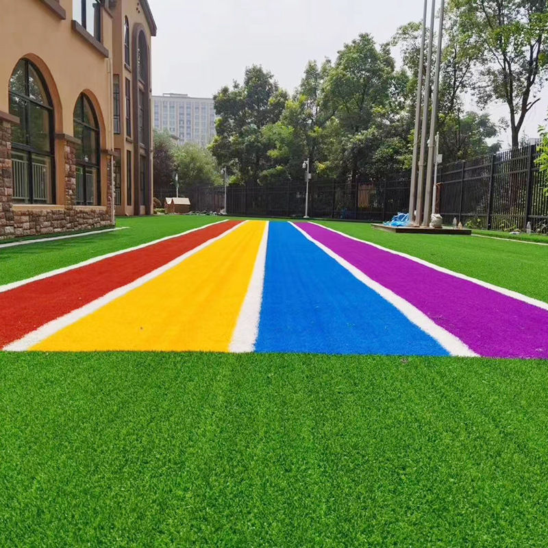 Artificial Grass&sports Flooring&sports Court Equi Red Blue White Purple Yellow Green Custom Color Artificial Grass