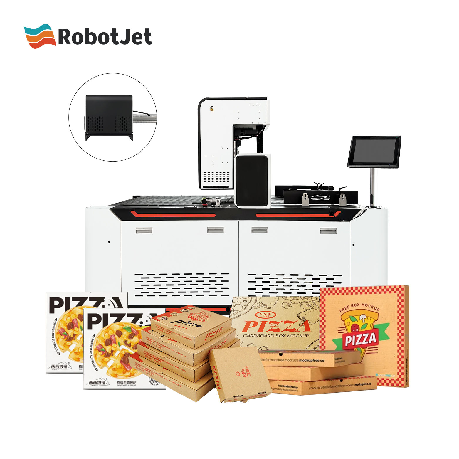HK-SP1600B-WI One Pass Fast Printing Speed High Speed Inkjet Boxes Packing Cardboard Envelope Printer