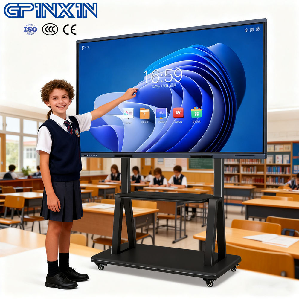 55 65 75 ~ 110 Inch Smart White Board Built-in Whiteboard Software - Dual System Digital Smart Whiteboard for School / Classroom