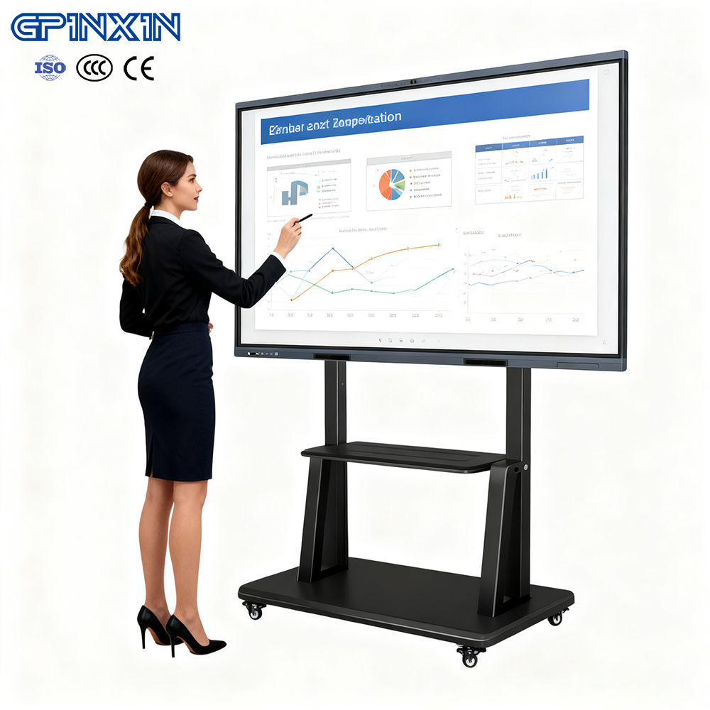 55" 65" 75" Smart Board Digital Electronic Display Whiteboard for School 85 Inch with Camera Touch Screen 4K HD for Meetings