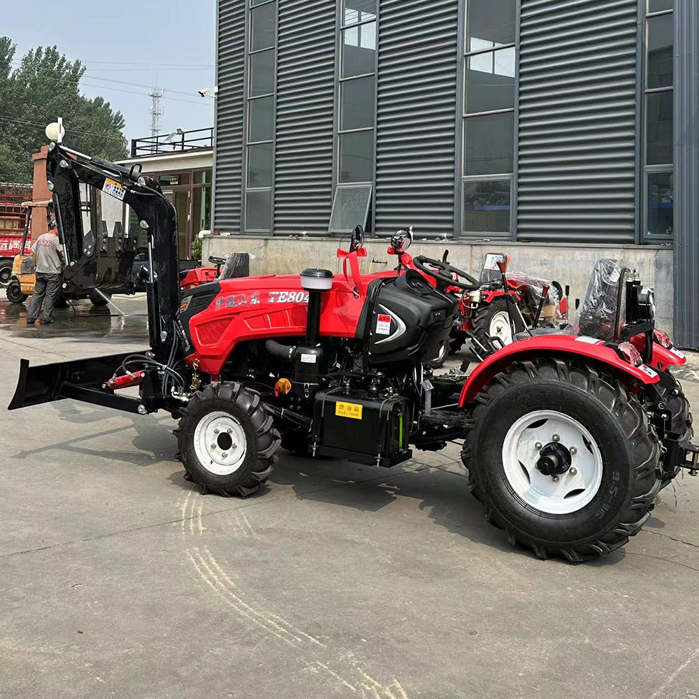 Tractor Agriculture Machine Farm Machinery Tractors Mini 4wd Small Tractor with Front End Loader Bucket