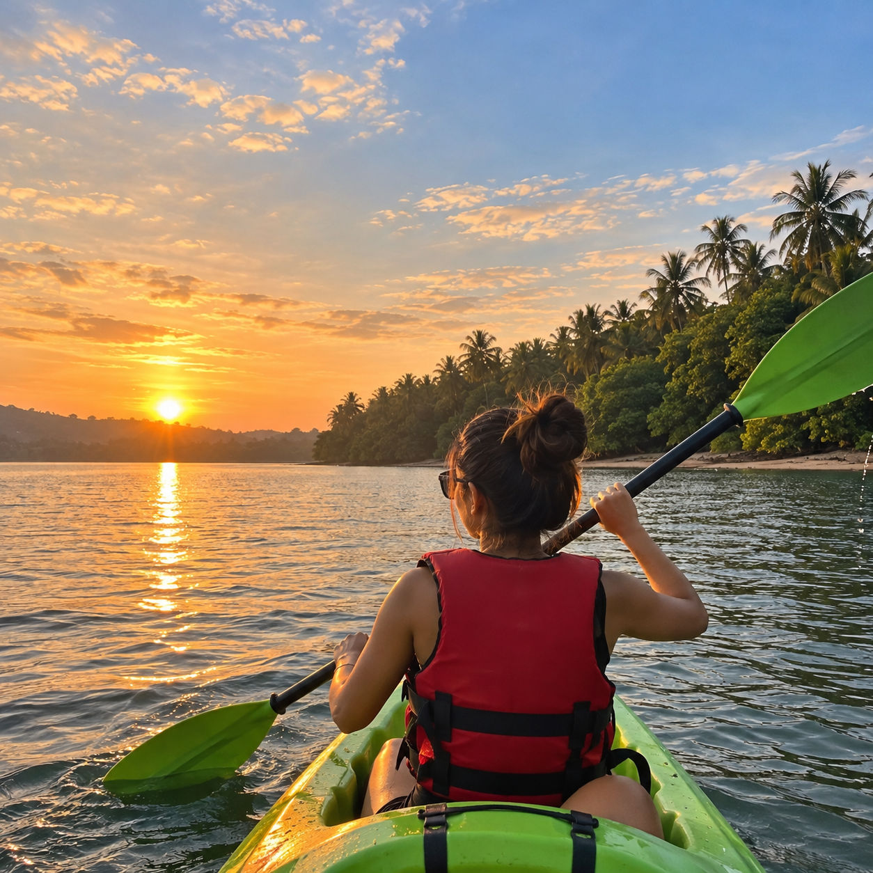 Kayaking the Sharavathi backwater mangrove channels at Honnavar