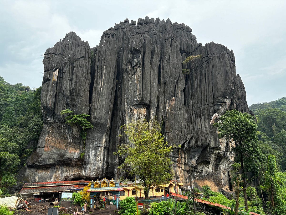 Yana black karst limestone rocks Sahyadri rainforest trek Karnataka