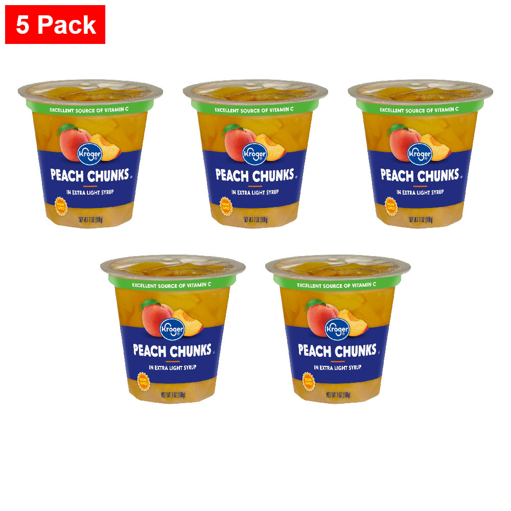 KG Peach Chunks 7 oz - 5 Pack