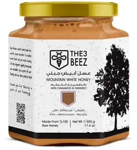 Mountain White Honey with Cinnamon and Turmeric | 500g