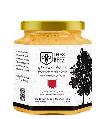 Mountain White Honey with Saffron | 250g