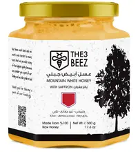 Mountain White Honey with Saffron | 500g