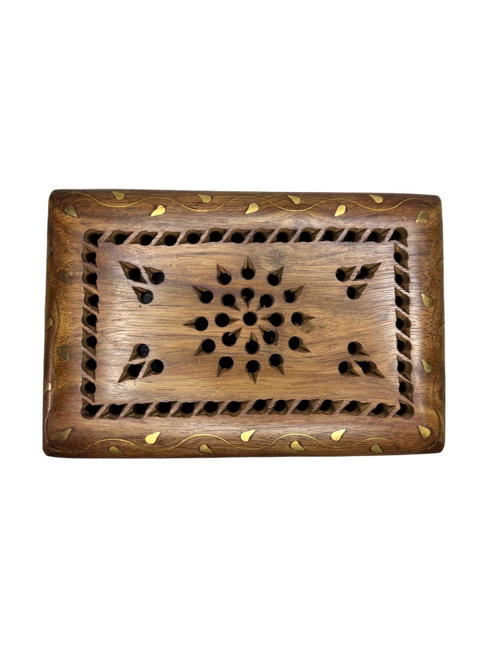 Sheesham Wood Carved Jaali Box - Parampara