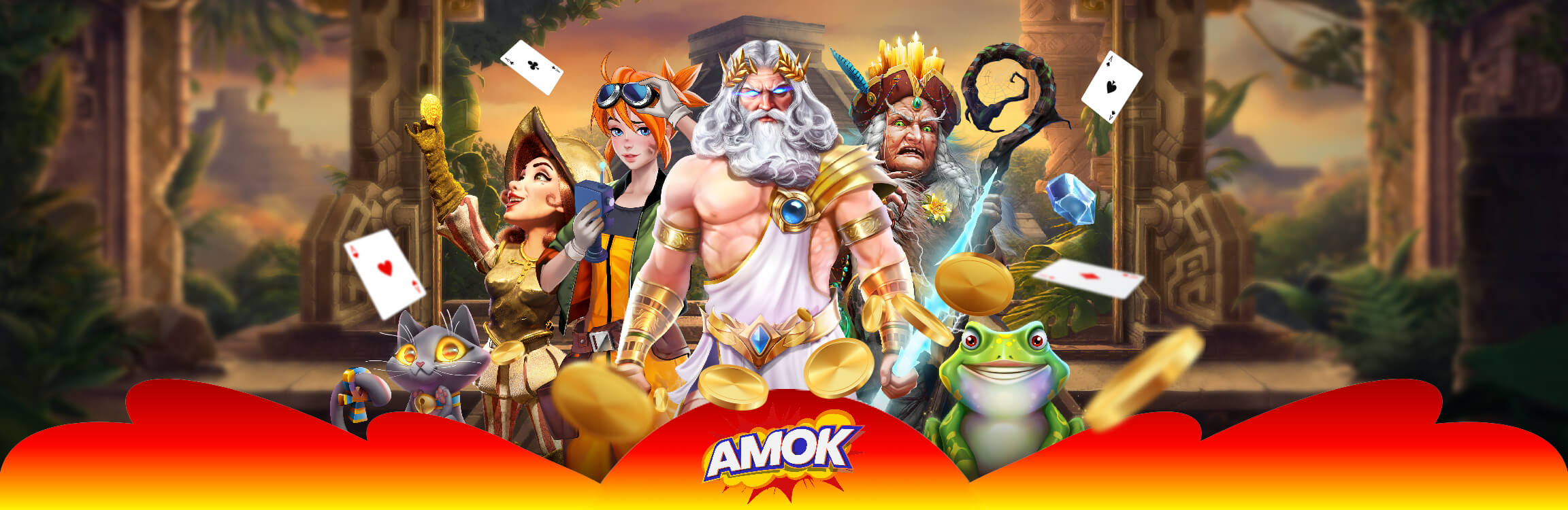 Online caisno games at amok