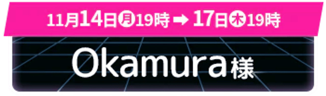 サイバーモンデー 2周目 当選者発表