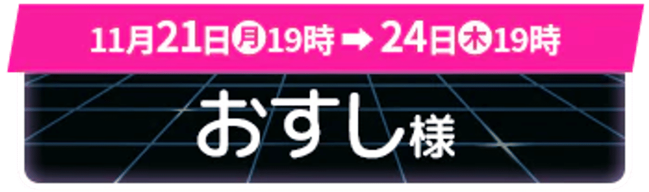 サイバーモンデー 3周目 当選者発表