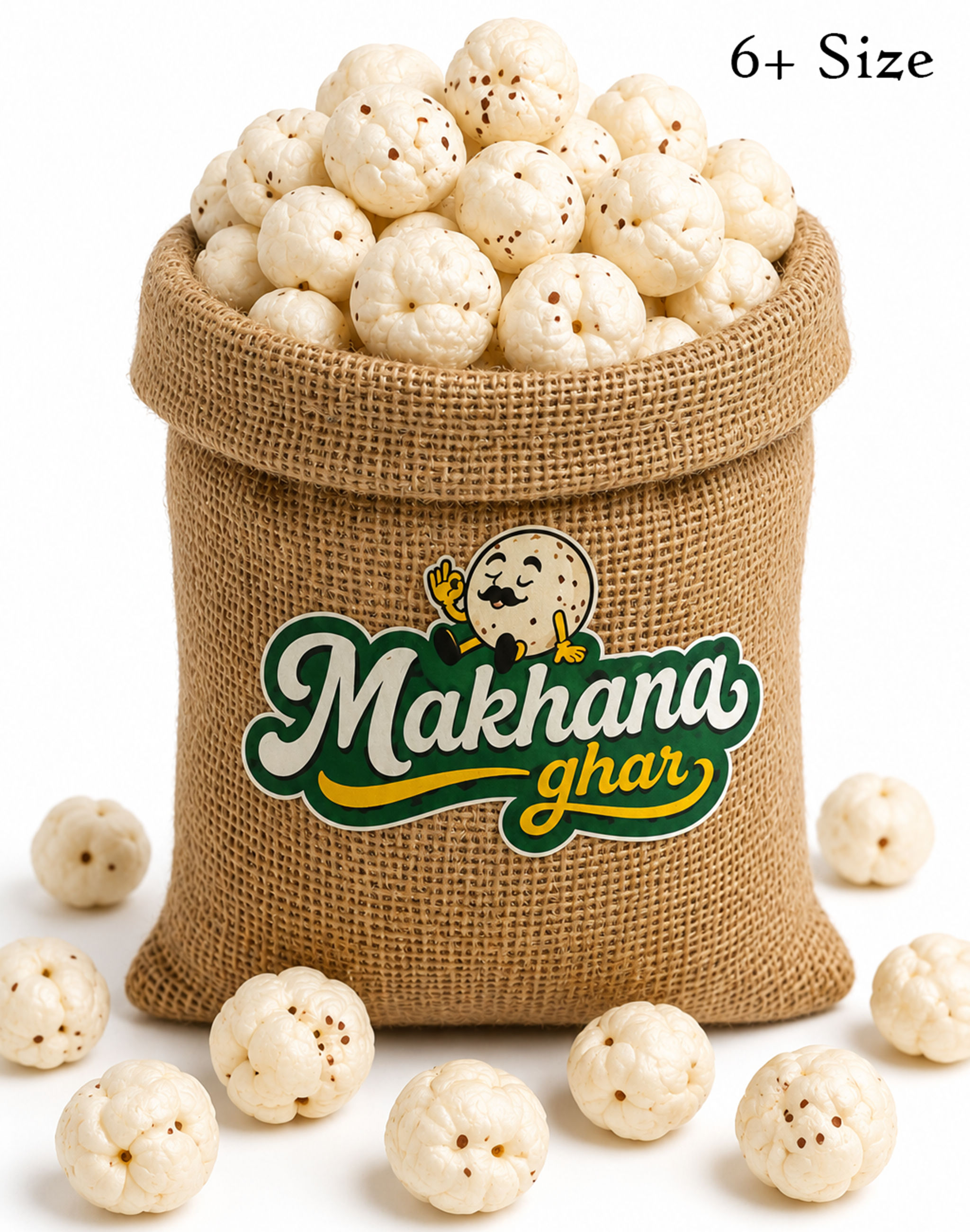 Premium 6+ Sutta Raw Makhana