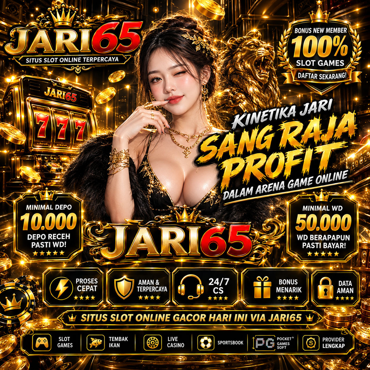 JARI65 あ Kinetika Jari Sang Raja Profit dalam Arena Game Online