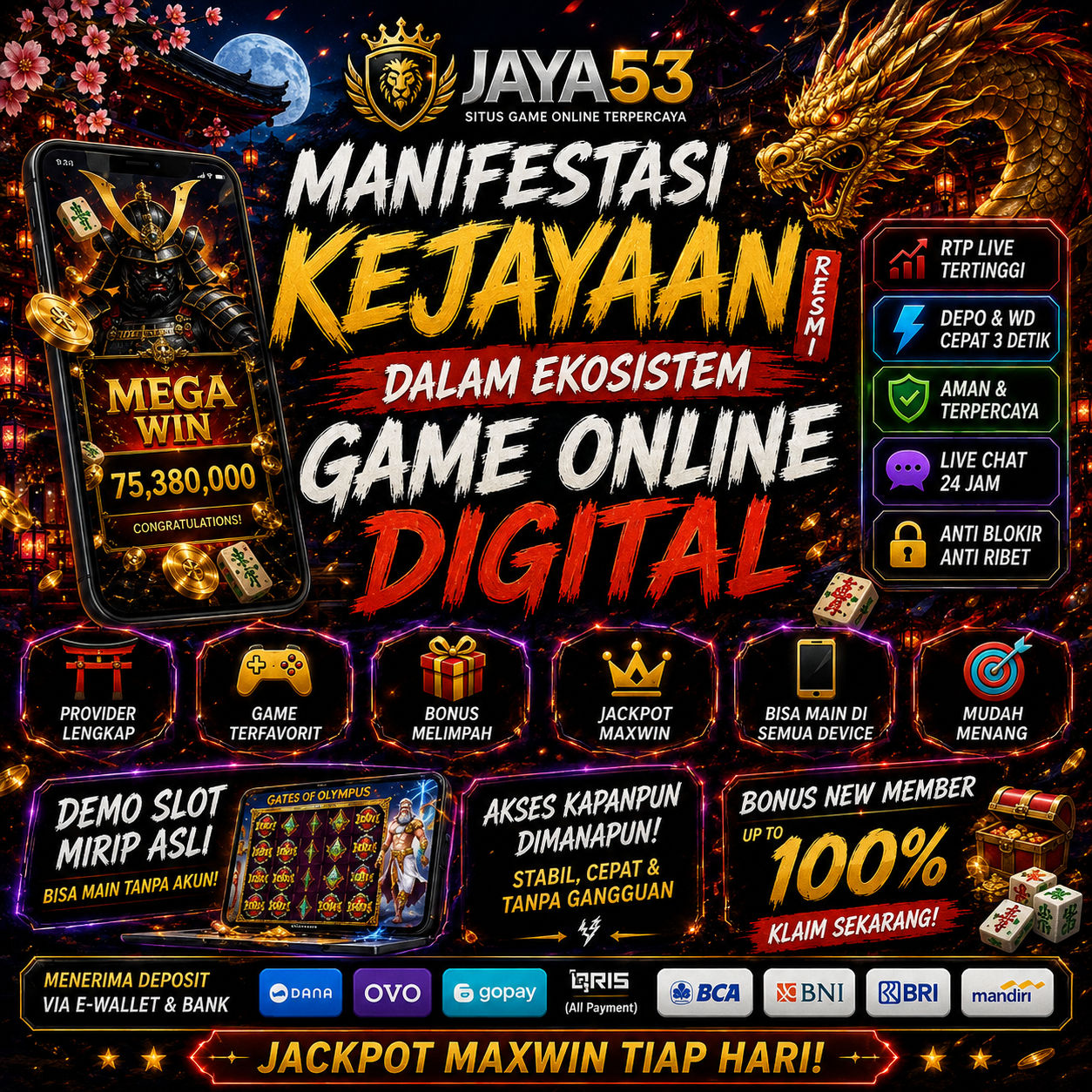 JAYA53 | Manifestasi Kejayaan dalam Ekosistem Game Online Digital