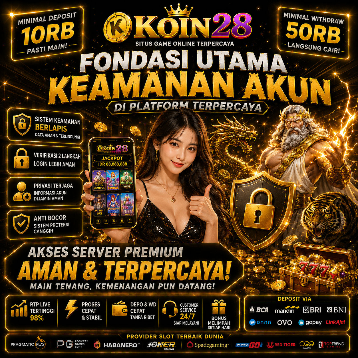 KOIN28 | Fondasi Utama Keamanan Akun di Platform Terpercaya