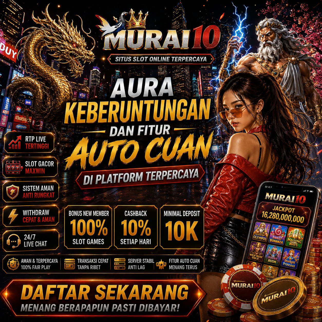 MURAI10 | Aura Keberuntungan dan Fitur Auto Cuan di Platform Tepercaya