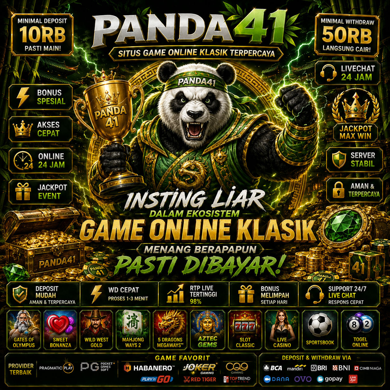 PANDA41 | Insting Liar dalam Ekosistem Game Online Klasik