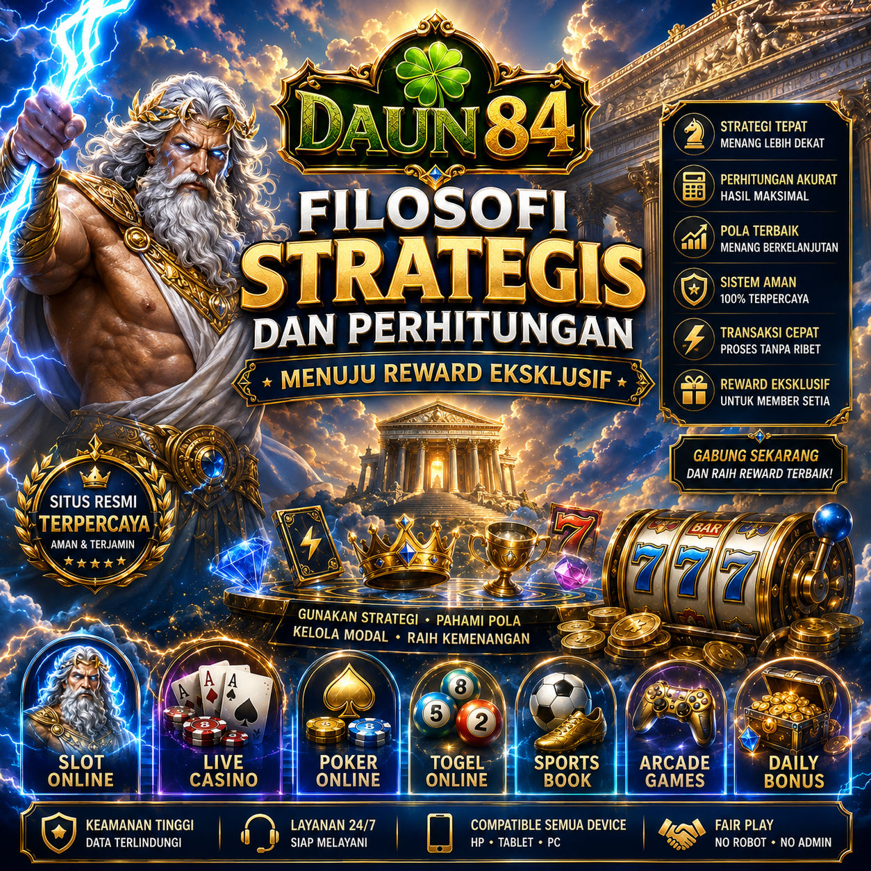DAUN84 | Filosofi Strategis dan Perhitungan Menuju Reward Eksklusif