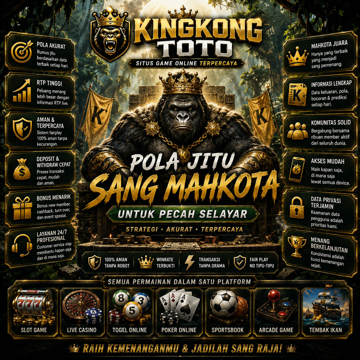 KINGKONGTOTO ৳ Pola Jitu Sang Mahkota untuk Pecah Selayar