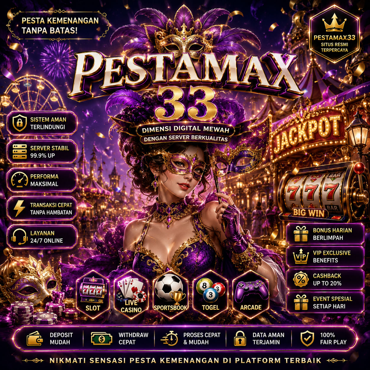 PESTAMAX33 | Dimensi Digital Mewah dengan Server Berkualitas