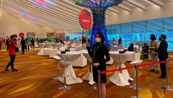PCMA delegates were free to network and move within limits – you cannot co-mingle across different zones. PCMA delegates were free to network and move within limits – you cannot co-mingle across different zones.