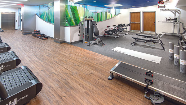The Even Hotels Times Square South features high-end fitness facilities for its emphasis on wellness. The Even Hotels Times Square South features high-end fitness facilities for its emphasis on wellness.