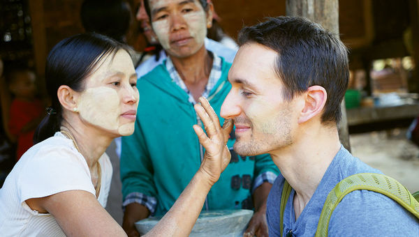 Intrepid has partnered with ActionAid in Myanmar on a community tourism initiative in Myaing Township outside Bagan, where travelers participate in cultural exchanges and learn about village life. Intrepid has partnered with ActionAid in Myanmar on a community tourism initiative in Myaing Township outside Bagan, where travelers participate in cultural exchanges and learn about village life.