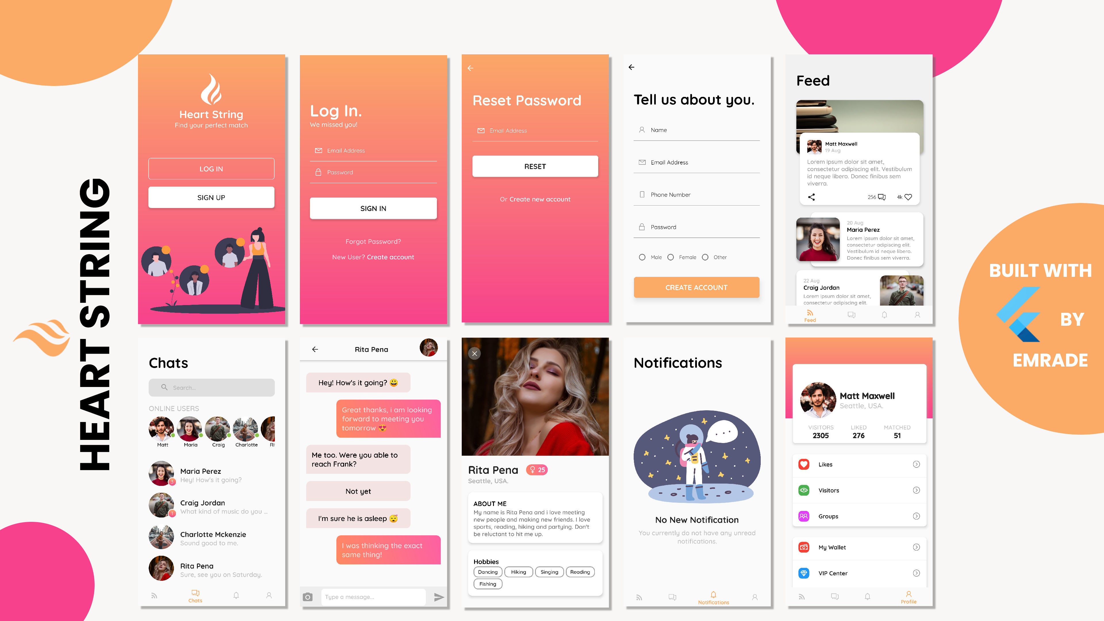 Flutter Social - Free Projects