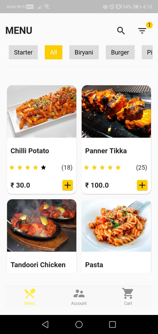 Flutter Food Ui - Free Projects