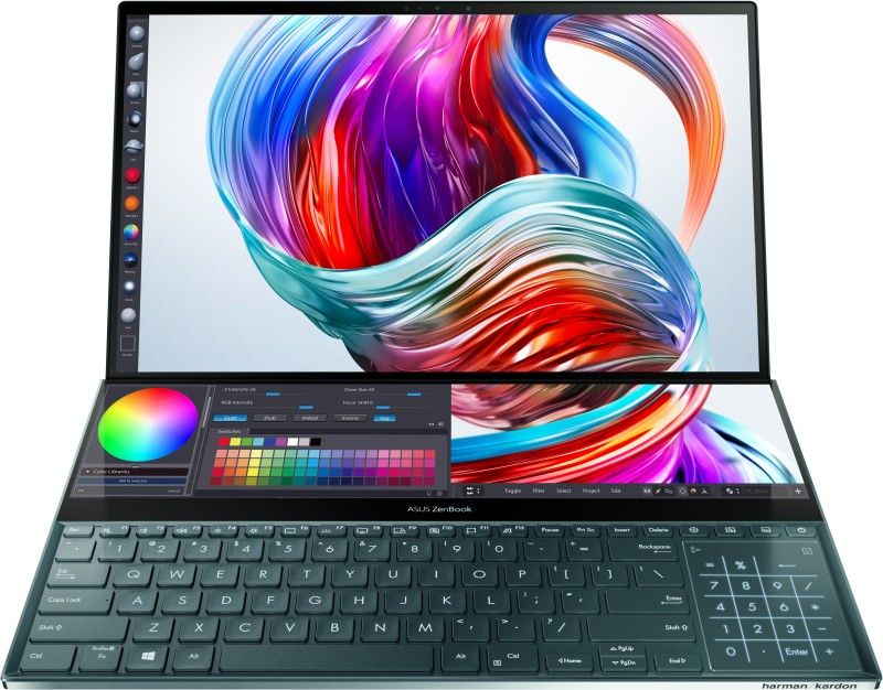 Asus ZenBook Pro Duo Core i7 9th Gen - (32 GB/1 TB SSD/Windows 10 Home/6 GB Graphics) UX581GV-H7201T Laptop(15.6 inch, Celestial Blue, 2.5 kg)