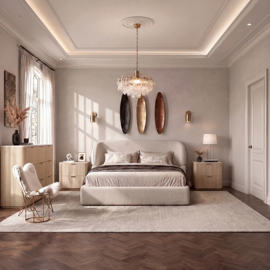 [Pre-sale] Cloud Cream Queen Platform Bed Frame with Pillow-Soft Wingback Headboard