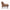 Brown armless chair shown from the side