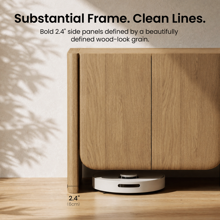 [Pre-Sale] 70 Inch Curved Edge Sideboard Accent Cabinet with 4 Storage Doors