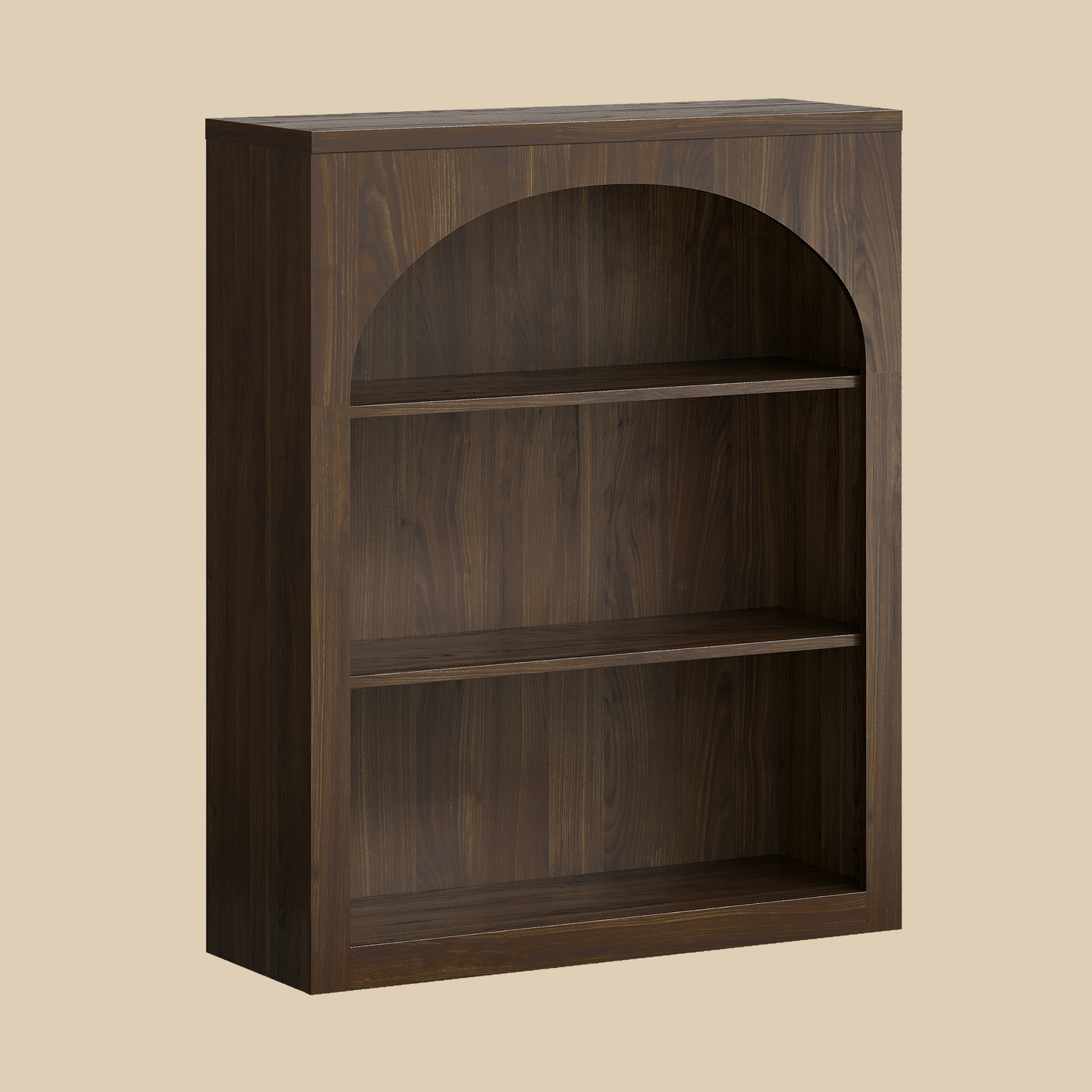 [Pre-sale] Harmo Block 3-Tier Modular Bookshelf, Walnut Wood