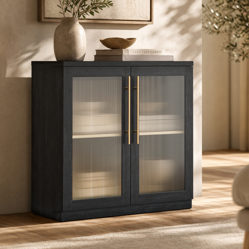 Harmo Block Buffet Cabinet with Acrylic Door