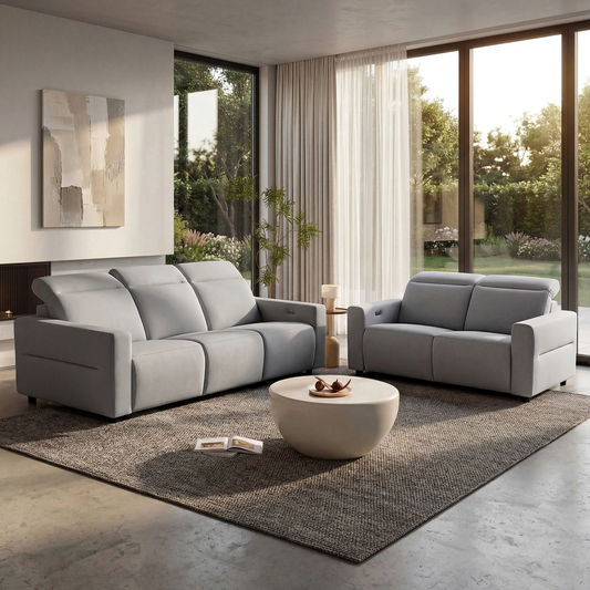 [Pre-sale] Lodden Power Reclining Sofa Set with Zero Gravity & USB-C，Grey