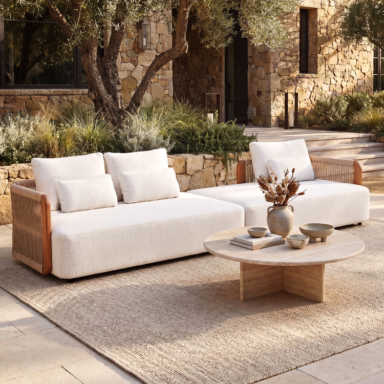 Mesa 3-Piece Outdoor Modular Sofa Set (Excludes Coffee Table)