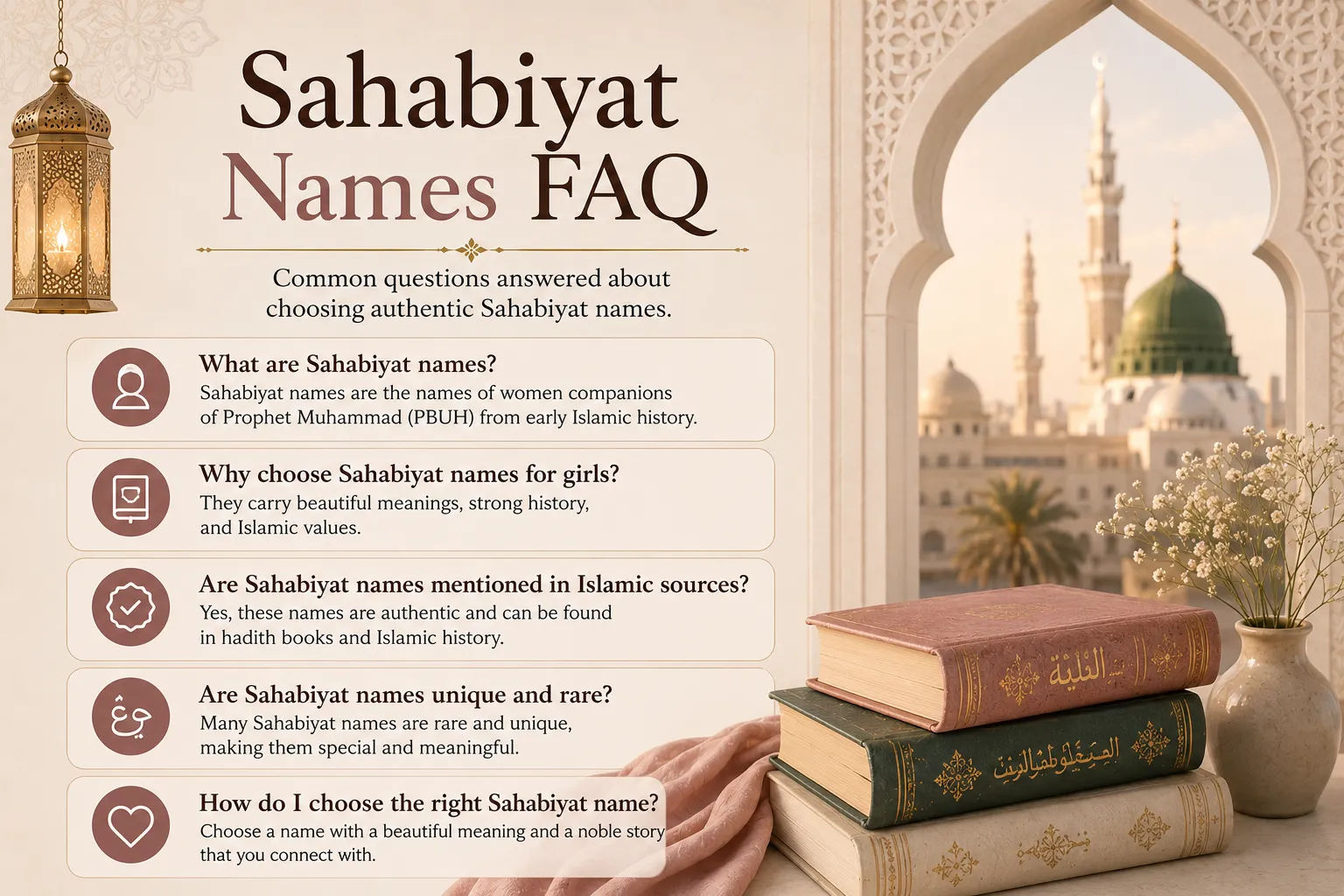 FAQ image for Sahabiyat names for girls with Islamic background