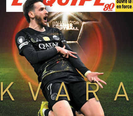 L'Équipe: "Kvara — the Leading Ballon d'Or Contender"