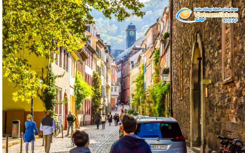 Thành phố Heidelberg có khí hậu thuận lợi cho du lịch