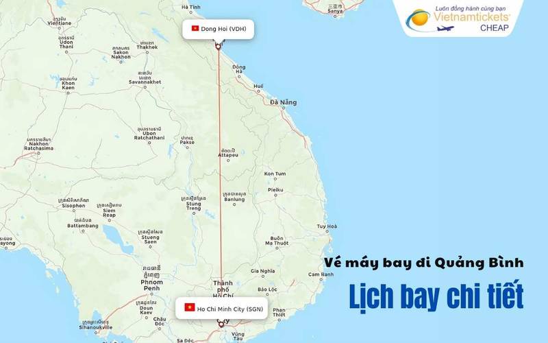 Lịch bay đi Quảng Bình