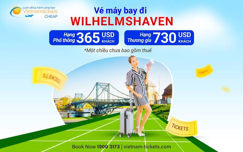 Đặt vé máy bay đi Wilhelmshaven rẻ nhất