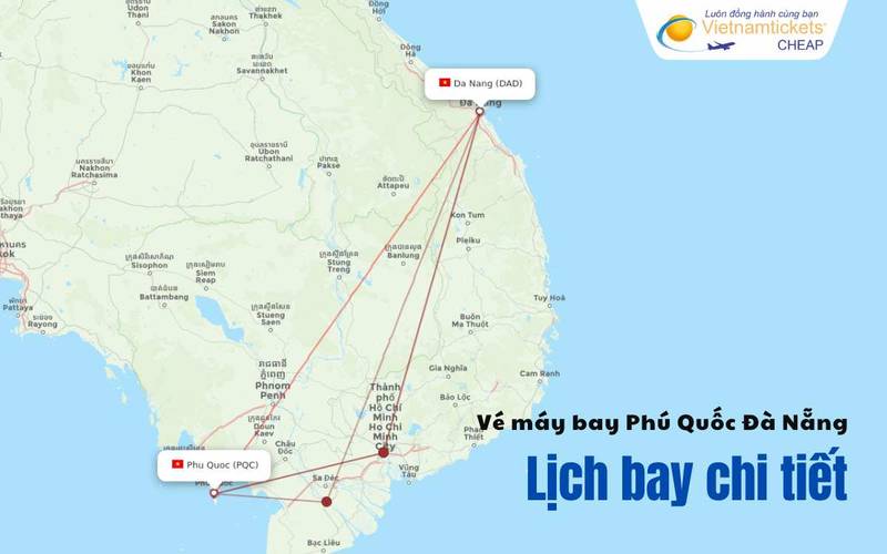 Lịch bay Phú Quốc Đà Nẵng
