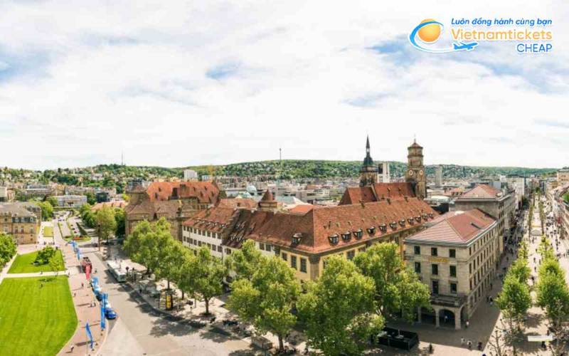 Đặt vé máy bay TPHCM đi Stuttgart giá rẻ