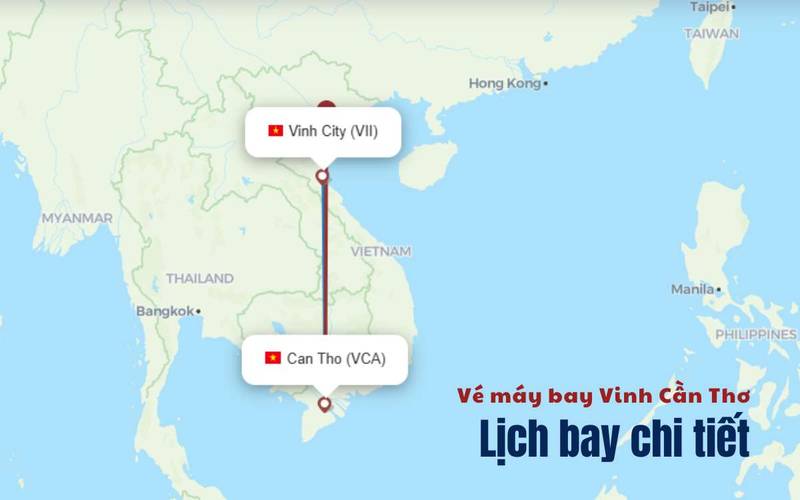 Lịch bay Vinh Cần Thơ