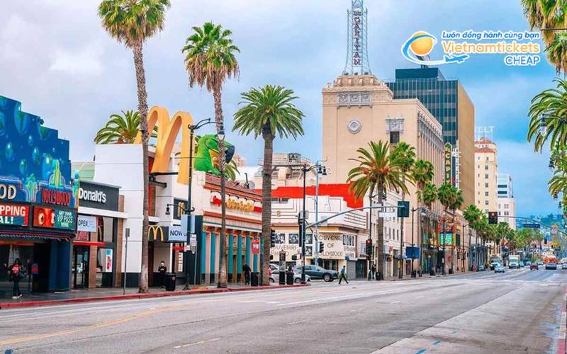 Chi phí vé máy bay đi California