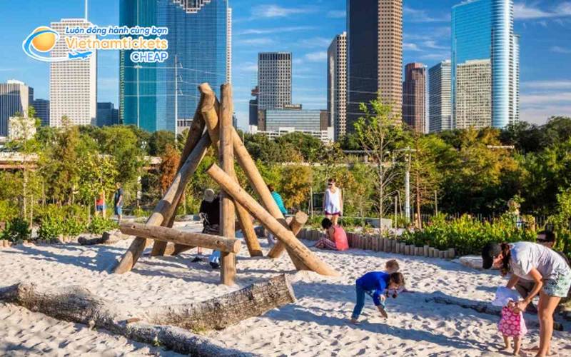 Buffalo Bayou Park địa điểm du lịch Houston