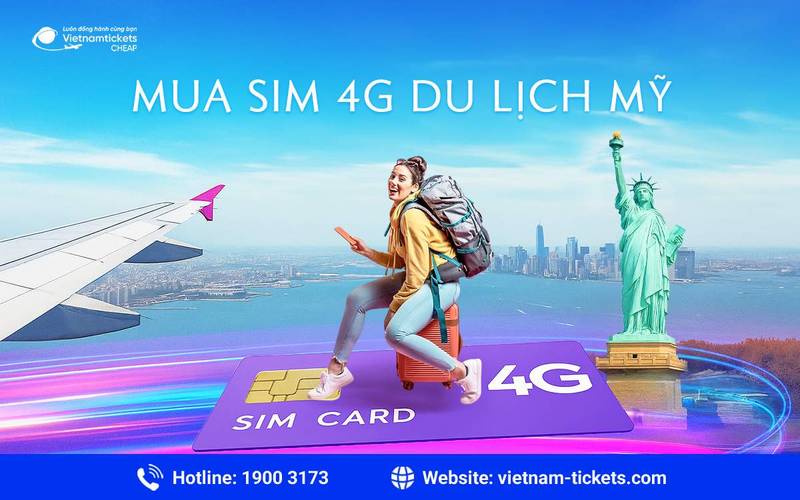 Mua sim 4G du lịch Mỹ