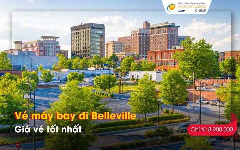Giá vé máy bay đi Belleville