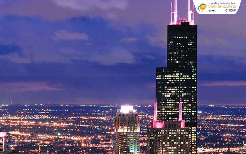 Tháp Willis địa điểm du lịch Chicago